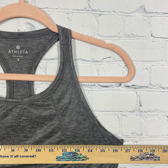 Athleta Racerback Top Women Small Plaid Striped Tennis Activewear Athleisure - Picture 7 of 9